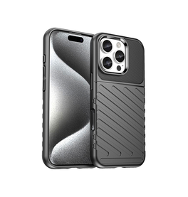 iPhone 16 Pro Max | iPhone 16 Pro Max - Thunderbolt™ Silikone Cover - Sort - DELUXECOVERS.DK