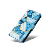 Samsung Galaxy S24 Ultra | Samsung Galaxy S24 Ultra - UNIQ™ Marble Læder Etui - Ocean - DELUXECOVERS.DK