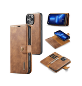 iPhone 11 Pro | iPhone 11 Pro - DG.MING™ Vintage 2-In-1 Læder Etui M. Cover - Brun - DELUXECOVERS.DK