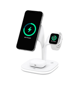 Ladestation / Trådløs oplader | DelX™ | 3-i-1 Trådløs Ladestation til iPhone, Watch & AirPods - Hvid - DELUXECOVERS.DK