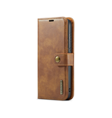 Samsung Galaxy S24 | Samsung Galaxy S24 - DG.MING™ Vintage 2-In-1 Læder Etui M. Cover - Brun - DELUXECOVERS.DK