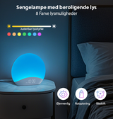 Gadgets | Wake-up Lampe - Lysterapilampe M. 26 Søvnlarmlyde - HFiD™ - DELUXECOVERS.DK