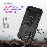 iPhone 15 Pro Max | iPhone 15 Pro Max - NX Pro™ Armor Cover m. Ring Holder - Sort - DELUXECOVERS.DK