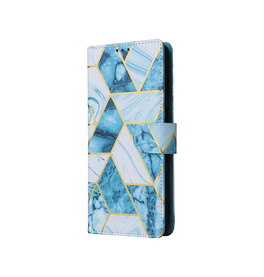 Samsung Galaxy S24 | Samsung Galaxy S24 - UNIQ™ Marble Læder Etui - Ocean - DELUXECOVERS.DK