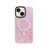 iPhone 15 | <AAA>iPhone 15 - MagSafe Glimmer Silikone Cover - Pink - DELUXECOVERS.DK