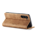 Samsung Galaxy S23 Plus | Samsung Galaxy S23+ - CaseMe™ Noble Læder Etui / Pung - Brun - DELUXECOVERS.DK