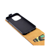 iPhone 15 Plus | iPhone 15 Plus - Diary Vertikal Læder FlipCover Etui - Sort - DELUXECOVERS.DK