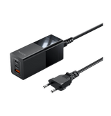 Vægoplader | YESIDO™ | 3 Port USB Hurtig Oplader - 100W - Sort - DELUXECOVERS.DK