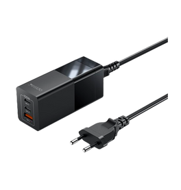 Vægoplader | YESIDO™ | 3 Port USB Hurtig Oplader - 100W - Sort - DELUXECOVERS.DK
