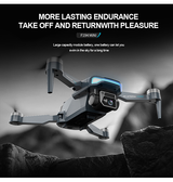 Drone | Professionel Drone - 4K Dual Kamera - Brushless - GPS - Sort - DELUXECOVERS.DK