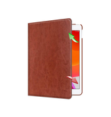 iPad Air 6 11" 2024 | iPad Air 11" (2024) - Retro Diary™ Vintage 360° Onefold Læder Cover - Brun - DELUXECOVERS.DK