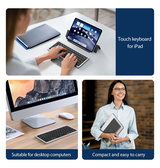 iPad Mini 6 | iPad Mini 6/7 (2021/2024) - DUX DUCIS™ V1 - Bluetooth Tablet Tastatur - Sort - DELUXECOVERS.DK