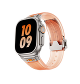 Apple Watch 42mm | Apple Watch (42/44/SE/45/46/49mm) - Redefine™ Translucent Sports Rem - Orange - DELUXECOVERS.DK