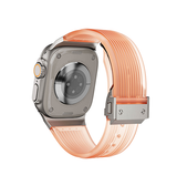 Apple Watch 42mm | Apple Watch (42/44/SE/45/46/49mm) - Redefine™ Translucent Sports Rem - Orange - DELUXECOVERS.DK