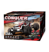 Gadgets | 1/16 Fjernstyret bil 38+ km/t - 4WD - Rød/Sort - BIGFOOT™ - DELUXECOVERS.DK