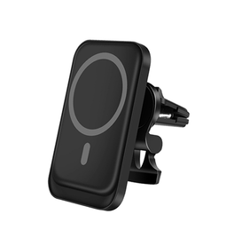Mobilholder | LUX™ Trådløs MagSafe Oplader til Bilen - 15W - Sort - DELUXECOVERS.DK