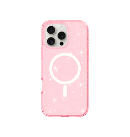 iPhone 16 Pro Max | <AAA>iPhone 16 Pro Max - DeLX™ Glitter Silikone Cover M. MagSafe - Pink - DELUXECOVERS.DK