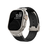 Apple Watch 42mm | Apple Watch (42/44/SE/45/46/49mm) - DeLX™ Vertical-Line Titanium Rem - Sort - DELUXECOVERS.DK