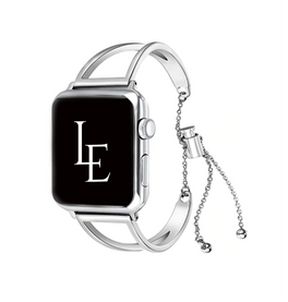 Apple Watch 38mm | Apple Watch (38/40/SE/41/42mm) - L'Empiri™ Dame Stål Rem - Sølv - DELUXECOVERS.DK