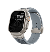 Apple Watch 42mm | Apple Watch (42/44/SE/45/46/49mm) - DeLX™ Vertical-Line Titanium Rem - Koksgrå - DELUXECOVERS.DK