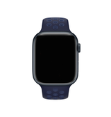 Apple Watch 38mm | Apple Watch (38/40/SE/41/42mm) - 4Run™ Silikone Løbe Sportsrem - Navy - DELUXECOVERS.DK