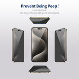 iPhone Beskyttelsesglas | <AAA>iPhone 14 Pro - ENKAY™ Privacy Beskyttelsesglas m. Nem Installation - DELUXECOVERS.DK