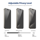 iPhone Beskyttelsesglas | <AAA>iPhone 15 Pro - ENKAY™ Privacy Beskyttelsesglas m. Nem Installation - DELUXECOVERS.DK