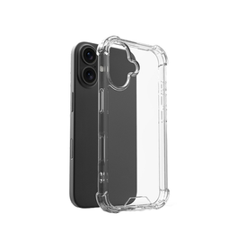 iPhone 16 Plus | iPhone 16 Plus - ENKAY™ Silent Stødsikker Silikone Cover - Klar - DELUXECOVERS.DK