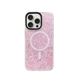 iPhone 15 Pro | <AAA>iPhone 15 Pro - MagSafe Glimmer Silikone Cover - Pink - DELUXECOVERS.DK