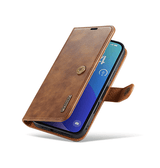 iPhone 16 Pro | iPhone 16 Pro - DG.MING™ Vintage 2-In-1 Læder Etui M. Cover - Brun - DELUXECOVERS.DK