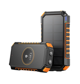 Solcelle Powerbank | SolarCore™ | Trådløs Solcelle Powerbank - 26.800 mAh - Sort - DELUXECOVERS.DK