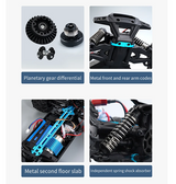 Gadgets | BIGFOOT 1/16 Fjernstyret bil 38+ km/t 4WD - Rød/Sort - DELUXECOVERS.DK