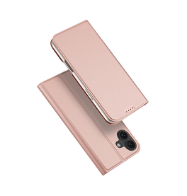 iPhone 16 | iPhone 16 - DUX DUCIS™ Pro Series Flipcover Etui - Rose - DELUXECOVERS.DK