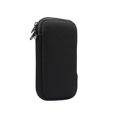 Samsung Galaxy S25 Plus | Samsung Galaxy S25 Plus - Simple Nylon Sleeve Etui M. Lynlås - Jet Black - DELUXECOVERS.DK