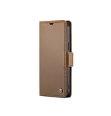 iPhone 15 Pro | iPhone 15 Pro - CaseMe™ Neo Læder Cover / Pung - Brun - DELUXECOVERS.DK