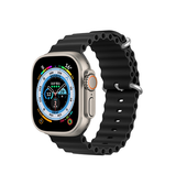 Apple Watch 42mm | Apple Watch (42/44/SE/45/46/49mm) - DUX DUCIS® Wave Silikone Rem - Sort - DELUXECOVERS.DK