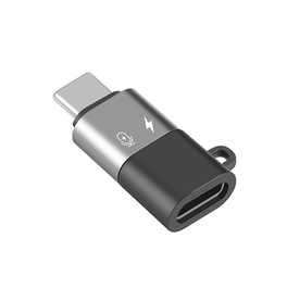 Adapter | PULUZ™ USB-C til Lightning Hun - Adapter - Sort/Grå - DELUXECOVERS.DK