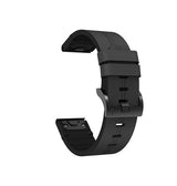 QUICKFIT | Garmin 26mm - L'Empiri™ Stocky Læder Rem - Sort - DELUXECOVERS.DK