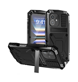 iPhone 16 Plus | <AAA>iPhone 16 Plus - R-JUST™ Safeguard Vandtæt 360° Cover - Sort - DELUXECOVERS.DK