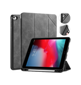 iPad Mini 4/5 | iPad Mini 4/5 - DG.MING™ Trifold Læder Cover m. Stander - Grå - DELUXECOVERS.DK