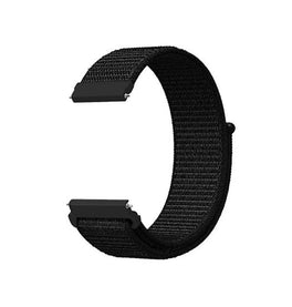 Samsung Galaxy Watch 3 (22mm) | Samsung Galaxy Watch 3 (45mm) - L'Empiri™ Nylon Velcro Rem - Sort - DELUXECOVERS.DK