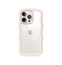 iPhone 14 Pro | iPhone 14 Pro - DeLX™ Wave Frame Silikone Cover - Pink - DELUXECOVERS.DK