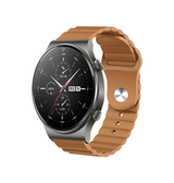 Samsung Galaxy Watch 6 | Samsung Galaxy Watch 6 (40/44mm) - Valence™ Wave Silikone Rem - Brun - DELUXECOVERS.DK