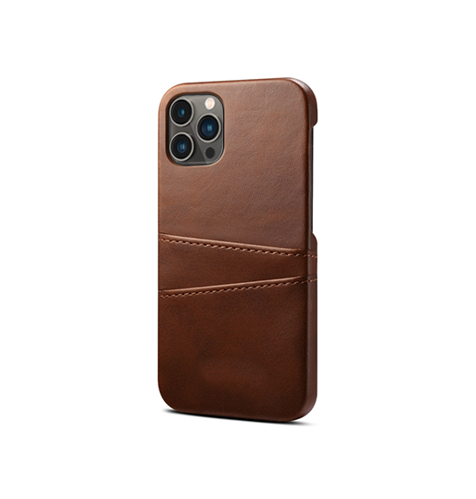 iPhone 16 Pro | iPhone 16 Pro - NX Design Læder Cover M. Kortholder - Brun - DELUXECOVERS.DK