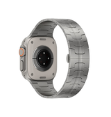 Apple Watch 38mm | Apple Watch (38/40/SE/41/42mm) - L'Empiri™ X36 Ægte Titanium Rem - Sølv - DELUXECOVERS.DK