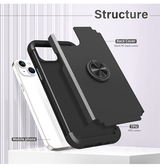 iPhone 15 Plus | iPhone 15 Plus - DelX™ Håndværker Cover M. Ringholder - Sort - DELUXECOVERS.DK