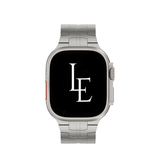 Apple Watch 38mm | Apple Watch (38/40/SE/41/42mm) - L'Empiri™ X36 Ægte Titanium Rem - Sølv - DELUXECOVERS.DK