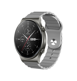 Samsung Galaxy Watch 6 | Samsung Galaxy Watch 6 (40/44mm) - Valence™ Wave Silikone Rem - Grå - DELUXECOVERS.DK