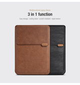 Macbook Sleeve | MacBook Pro 16" - NILLKIN® Versatile Læder Sleeve - Sort - DELUXECOVERS.DK