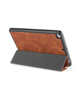 iPad Mini 4/5 | iPad Mini 4/5 - DG.MING™ Trifold Læder Cover m. Stander - Brun - DELUXECOVERS.DK